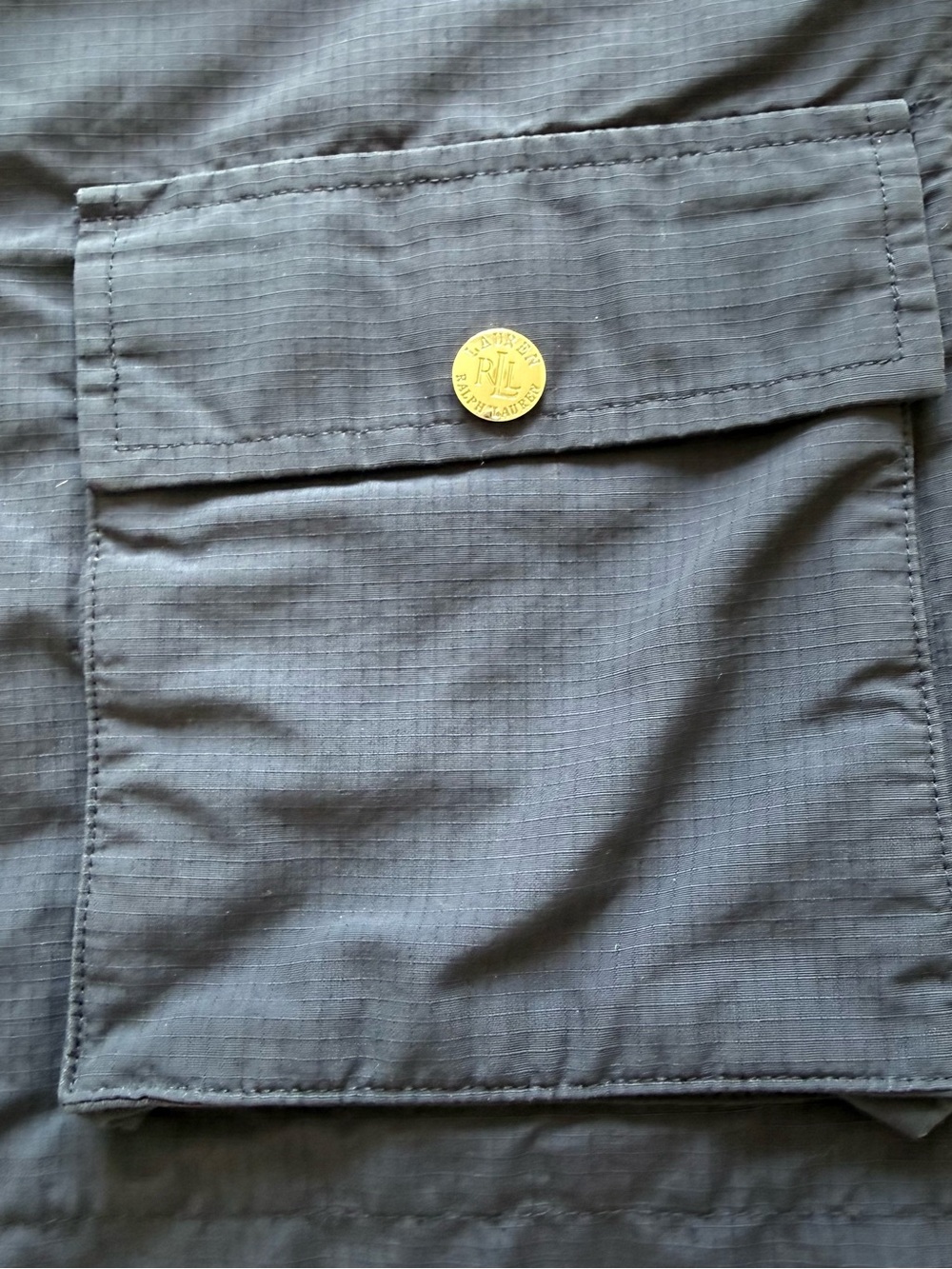 Lauren Active Ralph Lauren Navy Blue Utility Cargo Vest Size Small - Picture 12 of 14